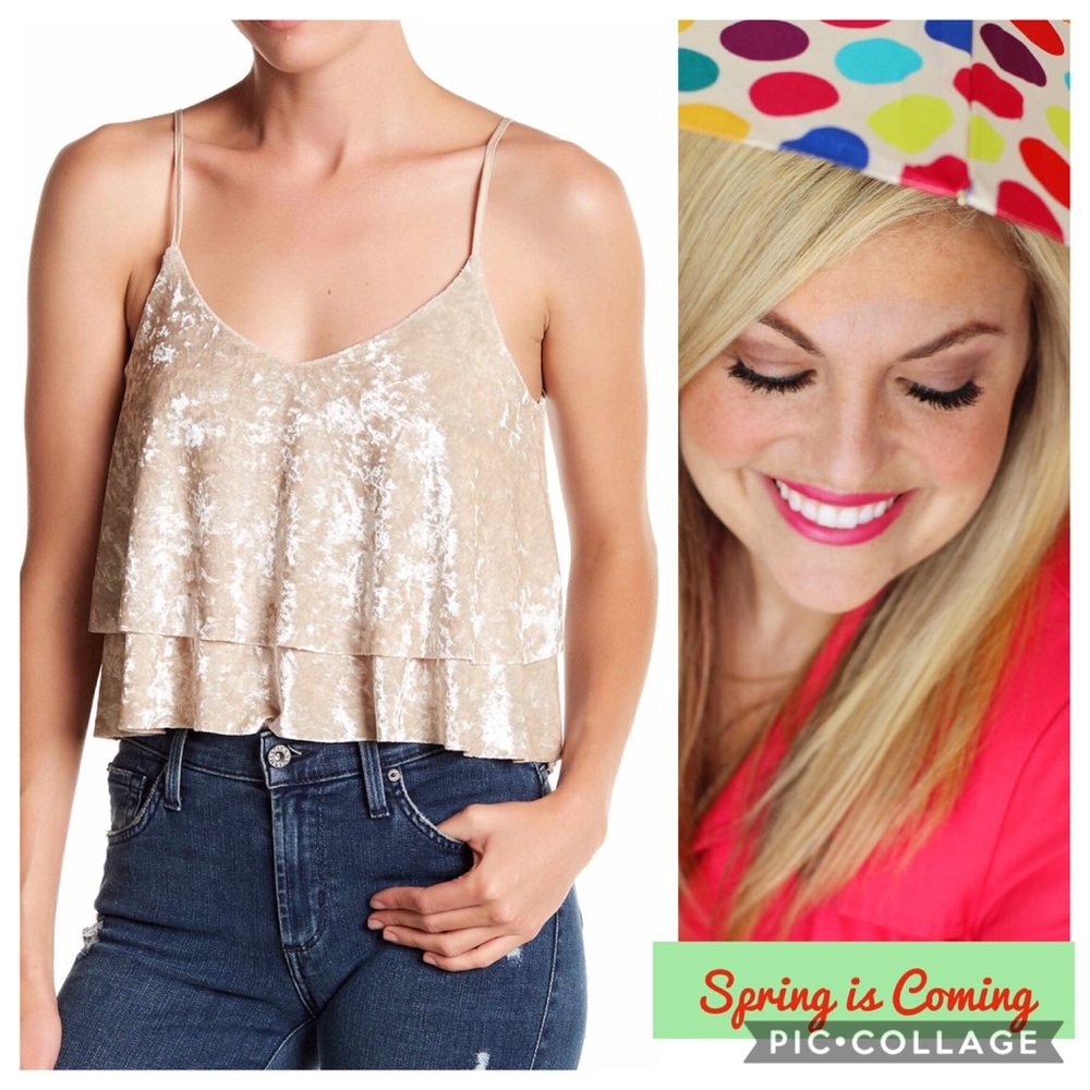 Madison & Berkeley Layered Crop top SZ XL NWT